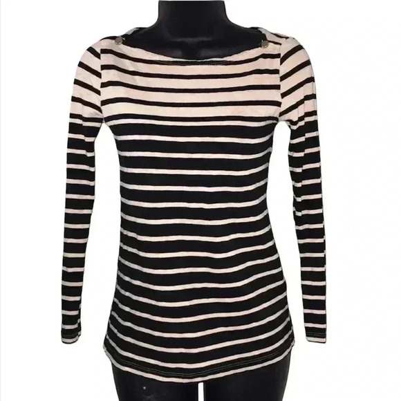 J. Crew Painter Stripe Tee Size XS—B3 - Picture 1 of 5